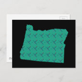 ポートランドエアポートカーペットオレゴンの地図 ポストカード (正面/裏面)