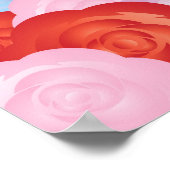 ポートランドオレゴンのスカイラインイラストレーション ポスター (角)