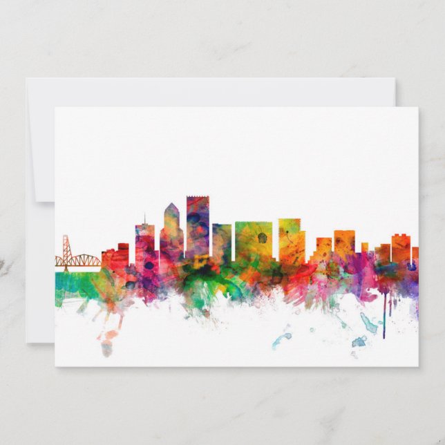 ポートランドオレゴンのスカイライン (正面)