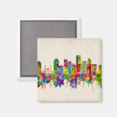 ポートランドオレゴンのスカイライン マグネット (正面/裏面)