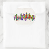 ポートランドオレゴンのスカイライン ラウンドシール (バッグ)