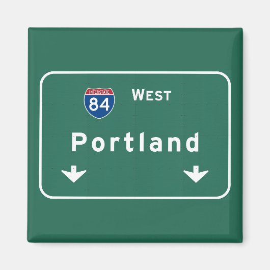 ポートランドオレゴンまたは州間高速道路Freeway : マグネット (正面)