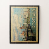 ポートランドオレゴンヴィンテージ旅行 ジグソーパズル (縦)