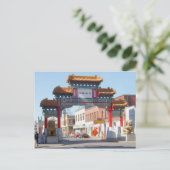 ポートランドオレゴン中華街ゲートはがき ポストカード (スタンド正面)