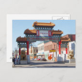 ポートランドオレゴン中華街ゲートはがき ポストカード (正面/裏面)