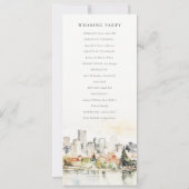 ポートランドオレゴン天窓ウォーターカラー結婚式 プログラム (裏面)