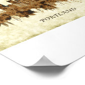 ポートランドオレゴン都市景観 ポスター (角)