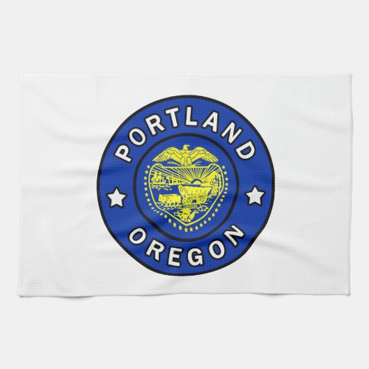 ポートランドオレゴン キッチンタオル (横)