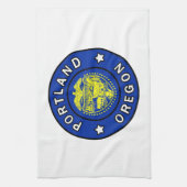 ポートランドオレゴン キッチンタオル (縦)