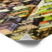 ポートランドオレゴンBridseye ポスター (角)