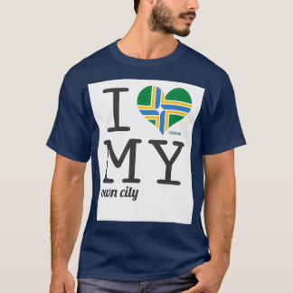 ポートランドオレゴンilovemyowncity tシャツ