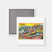 ポートランドオレゴンORヴィンテージラージレター マグネット (正面/裏面)