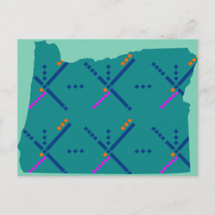 ポートランドオレゴンPDXエアポートカーペット ポストカード