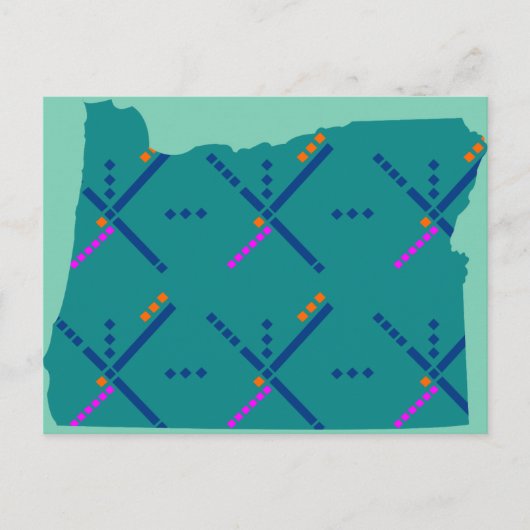 ポートランドオレゴンPDXエアポートカーペット ポストカード (正面)