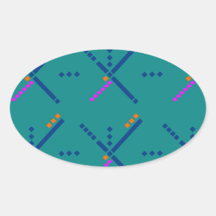 ポートランドオレゴンPDX空港カーペット 楕円形シール