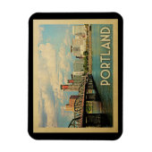 ポートランドオレゴンVintage旅行 マグネット (縦)