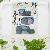 ポートランドキッチンタオルからの挨拶 キッチンタオル (折り畳み)