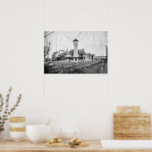 ポートランドグランドトランクデポBW ポスター (キッチン)