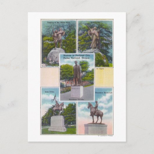ポートランドシティパークの仏像の口コミ ポストカード (正面)