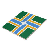 ポートランドシティ国旗のタイル タイル (側面)