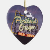 ポートランドシーニッククリスマスハートオーナメント セラミックオーナメント (右)