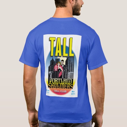 ポートランドスカイライナーTee (任意の青を注文!) Tシャツ (裏面)