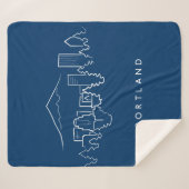 ポートランドスカイライン シェルパブランケット (正面(横))