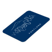 ポートランドスカイライン マグネット (左側)