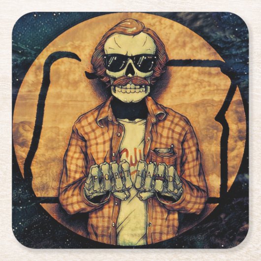 ポートランドハンズタッツ スクエアペーパーコースター (正面)