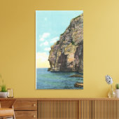 ポートランドハーバーのホワイトヘッド キャンバスプリント (インサイチュ (リビング))