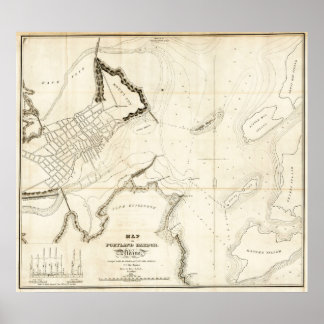 ポートランドハーバー1833 ポスター