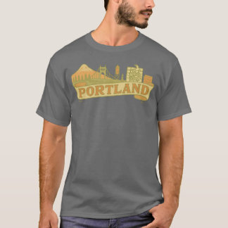 ポートランドバナーシティデザイン Tシャツ