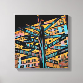 ポートランドパイオニアスクエア キャンバスプリント