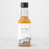 ポートランドパーティーフェイスウェルカムギフトカスタム リキュールボトルラベル (正面)