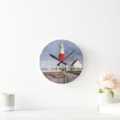 ポートランドビルライトハウス ラウンド壁時計 (ホーム)