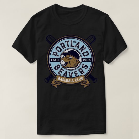 ポートランドビーバー Tシャツ (デザイン正面)