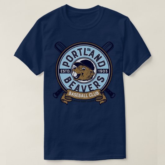 ポートランドビーバー Tシャツ (デザイン正面)