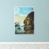 ポートランドブリッジカンチレバーと操作 キャンバスプリント (インサイチュ (ウッドフロア))