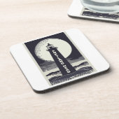 ポートランドヘッドメーンライトハウスムーン コースター (左側)