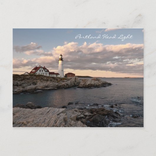 ポートランドヘッドライトサンセット ポストカード (正面)