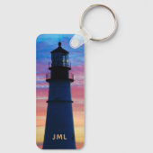 ポートランドヘッドライトサンライズライトハウス キーホルダー (裏面)