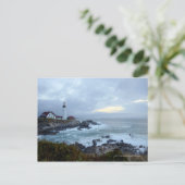 ポートランドヘッドライトハウスアットサンライズ ポストカード (スタンド正面)