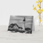 ポートランドヘッドライトハウスカード カード (黄色い花)