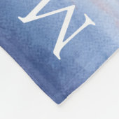 ポートランドヘッドライトハウスメインウォーターカラー絵画ズ フリースブランケット (角)