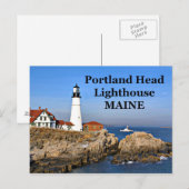 ポートランドヘッドライトハウスメインポストカード ポストカード (正面/裏面)