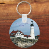 ポートランドヘッドライトハウスメイン キーホルダー (正面)