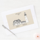 ポートランドヘッドライトハウスメイン – SBD 長方形シール (封筒)