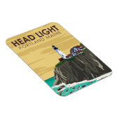 ポートランドヘッドライトメインヴィンテージアート マグネット (右側)