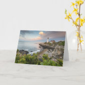 ポートランドヘッドライト|岬エリザベスの私 カード (黄色い花)