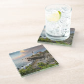 ポートランドヘッドライト|岬エリザベスの私 ガラスコースター (アングル)